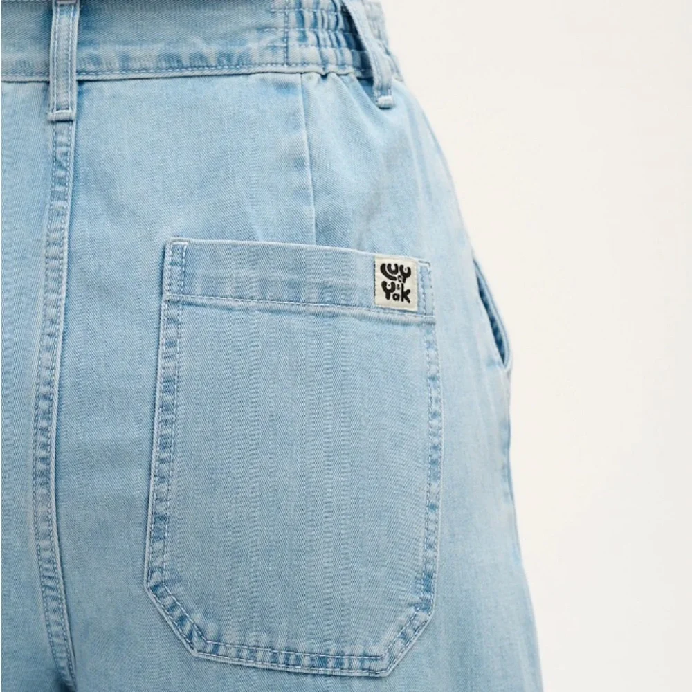 Lucy & Yak Cole Baggy High Waist Wide Leg Jeans - Picture 2 of 12